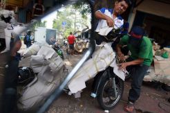 Pengiriman Paket Motor Pemudik Mulai Bergeliat