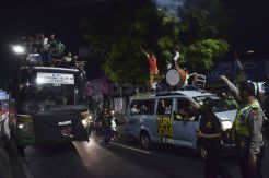 Pawai Takbir, Warga Masih Banyak yang Melanggar Aturan Lalu Lintas