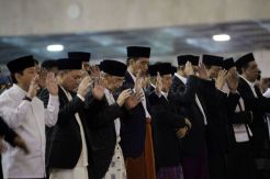 Presiden Jokowi Salat Idul Fitri di Masjid Istiqlal