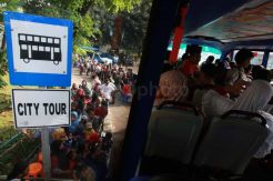 Musim Liburan Sekolah, Bus Tingkat City Tour Jadi Primadona Warga Jakarta