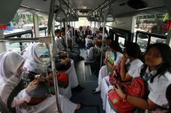 Hari Pertama Sekolah, Bus Sekolah Gratis Telah Beroperasi