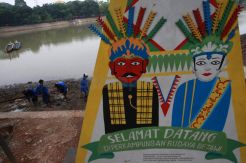 Jelang Lebaran Betawi Setu Babakan Dipercantik