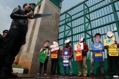 Koalisi Jaringan Anti Korupsi Gelar Aksi Tolak Hak Angket KPK