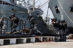 Tim VBSS KRI Tjiptadi Gelar Latihan Penyergapan Kapal