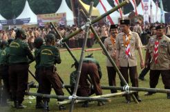 Presiden Jokowi Hadiri Peringatan Hari Pramuka dan Raimuna Nasional XI