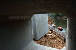 Pembangunan Tanggul Ciliwung di Bukit Duri Terus Dikebut