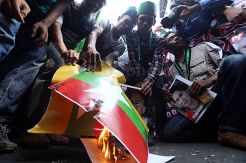 HMI dan KAMMI Gelar Aksi Solidaritas Rohingya