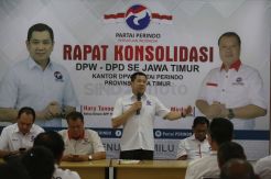 HT Pimpin Rapat Konsolidasi DPW-DPD Partai Perindo Jatim