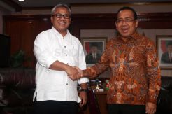 Mensesneg Sambangi KPU Bahas Persiapan Pilkada Serentak 2018