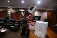 Inilah Kotak Suara Pemilu 2019 dari Bahan Karton