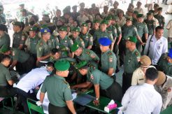 Ribuan Prajurit Kodam IV/Diponegoro Jalani Tes Urine