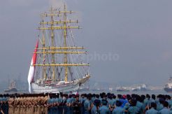 KRI Bima Suci Tiba di Koarmatim Surabaya