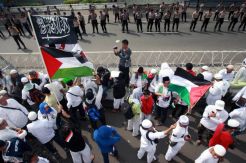 Aksi Bela Palestina, Pengaman Kedubes AS Diperketat