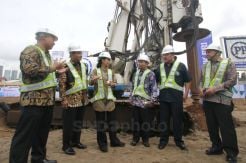 Menteri BUMN Hadiri Groundbreaking Pembangunan Menara BRI Gatot Subroto