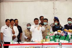 Polri dan BNN Musnahkan Barang Bukti Narkoba
