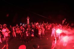 Kemeriahan Momen Pergantian Tahun di Atas KM Kelud