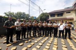 Polrestro Jakarta Barat Amankan 1,3 Ton Ganja Asal Aceh