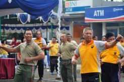 Jaga Soliditas, Kodam IV/Diponegoro dan Polda Jateng Gelar Olah Raga Bareng
