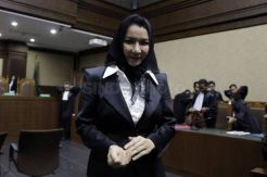 Bupati Nonaktif Kutai Kertanegara Rita Widyasari Jalani Sidang Perdana