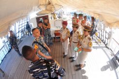 KRI Dewaruci Bersandar di Pelabuhan Tanjung Emas Semarang
