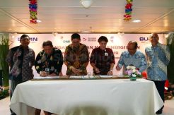 4 Perusahaan Tandatangani MOU Sinergi BUMN di Atas KM Kelud