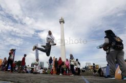 Gerakan Jam Main Kita Hadirkan Permainan Tradisional di Monas