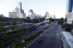 Libur Paskah, Jalan Jenderal Sudirman Jakarta Lengang
