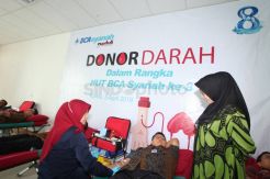 Rayakan Milad Ke-8, BCA Syariah Gelar AKsi Donor Darah