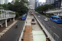 Revitalisasi Jalan Sudirman-Thamrin Terus Dikebut