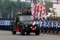Presiden Jokowi Pimpin Apel Bersama Hari Kartini di Monas