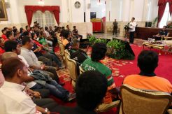 Presiden Jokowi Terima Pengemudi Angkutan Barang