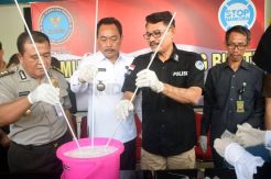BNNP Jateng Musnahkan Barang Bukti 3,2 Kg Sabu