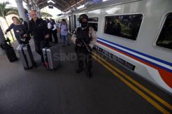 Jelang Arus Mudik 2018, Polisi Tingkatkan Pengamanan Stasiun Kereta Api