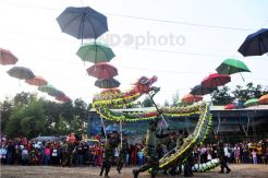 Atraksi Naga Doreng Ramaikan Soft Opening Watu Gajah Park