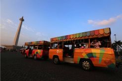 Libur Lebaran Monas Dipadati Pengunjung