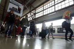 Arus Balik di Stasiun Pasar Senen Belum Ada Lonjakan