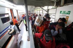 Arus Balik di Stasiun Pasar Senen Mengalami Peningkatan