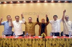 Sudirman-Ida Gelar Halal Bihalal dengan Insan Media