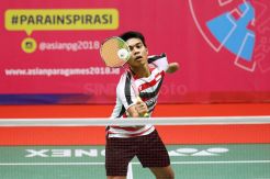 Aksi Atlet dalam Indonesia Para Games Invitation Tournament