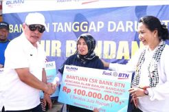 BTN Bantu Korban Banjir Bandang Banyuwangi