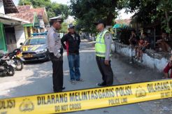 TKP Bom Pasuruan Masih Dijaga Polisi