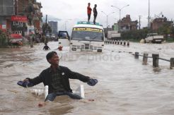 Diguyur Hujan Deras, Bhaktapur Terendam Banjir
