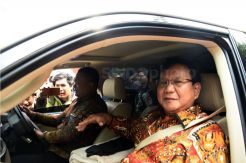 Prabowo Membisu Usai Temui SBY