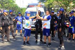Pawai Obor Asian Games 2018 di Bandung