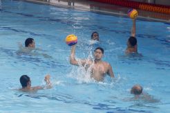 Persiapan Atlet Polo Air Putra Indonesia