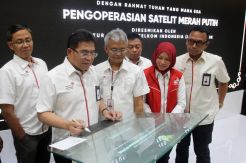 Dirut Telkom Resmikan Pengoperasian Satelit Merah Putih