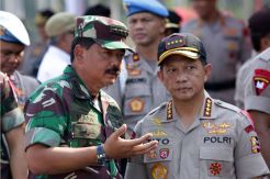 Kapolri dan Panglima TNI Pimpin Apel Mantap Brata