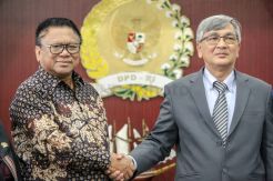 Ketua DPD Terima Kunjungan Ketua Parlemen Malaysia Dato Mohammad Ariff