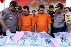 Polisi Gagalkan Peredaran 60 Kilogram Sabu Asal Tiongkok