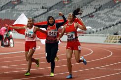 Putri Aulia Sumbang Emas di Cabang Lari 100 Meter Asian Para Games 201
